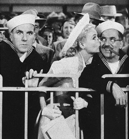 William Bendix, Marie Wilson, and Groucho Marx