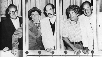Zeppo, Chico, Groucho, Harpo, and Gummo Marx